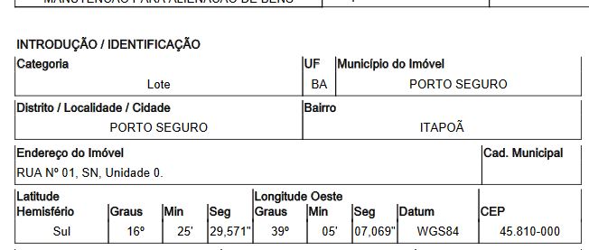 Terreno Caixa em PORTO SEGURO / BA - 10004388