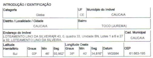 Terreno da Caixa em CAUCAIA / CE - 10193115