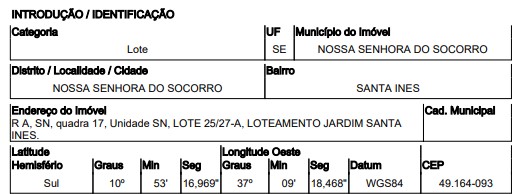 Imóvel da Caixa em NOSSA SENHORA DO SOCORRO / SE - 8444429289813